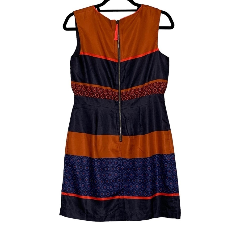 Loft Stripes & Mixed Print Sleeveless Dress. Size 4P - Picture 2 of 9